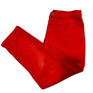 Banana Republic red Mid rise Legging Denim jeans size 29/8 - Picture 2 of 9 Ban